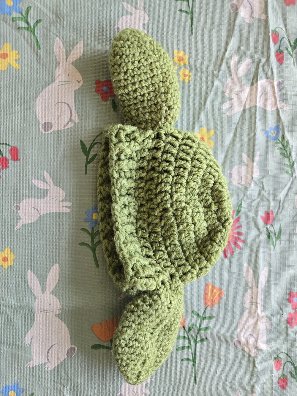 Handmade Baby Yoda Crochet Hat with Ears - Picture 4 of 4